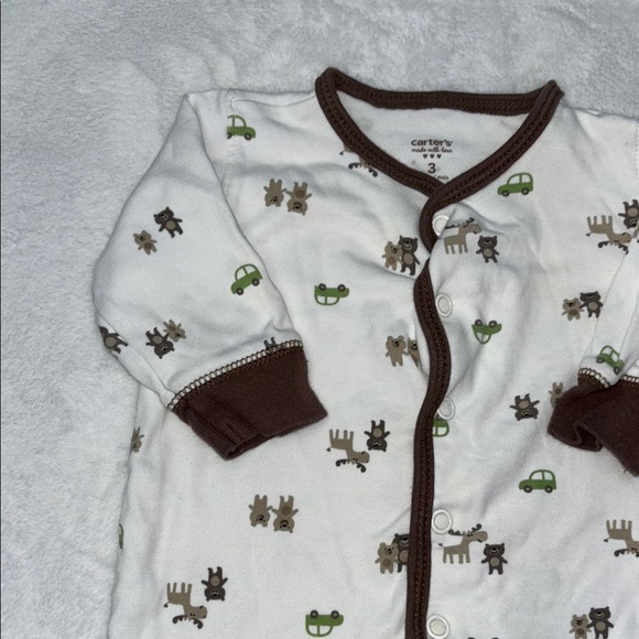 (2 for $10) carters animal footie/ sleeper - Picture 4 of 7